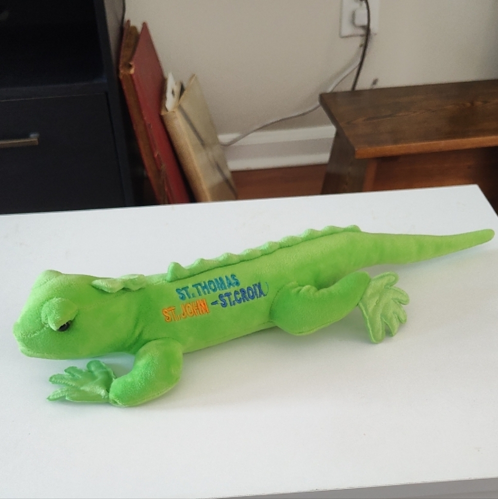 Green Plush Reptile Toy